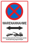 Preview: Parkverbotsschild Warenannahme halten verboten